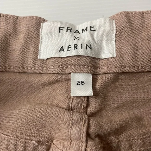 Frame Denim X Aerin Le Crop Mini Boot Dusty Rose Size 26 - Picture 5 of 9